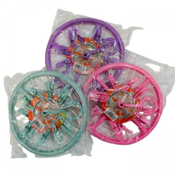 Best Round Plastic Cloth Drying Rack With 10 Clips | High Quality Cleaning Product Online - Product Image Best Round Plastic Cloth Drying Rack With 10 Clips | High Quality Cleaning Product Online - Product Image